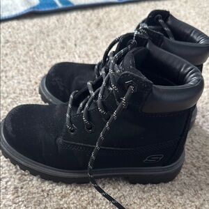 Skechers Kids Black Boots
